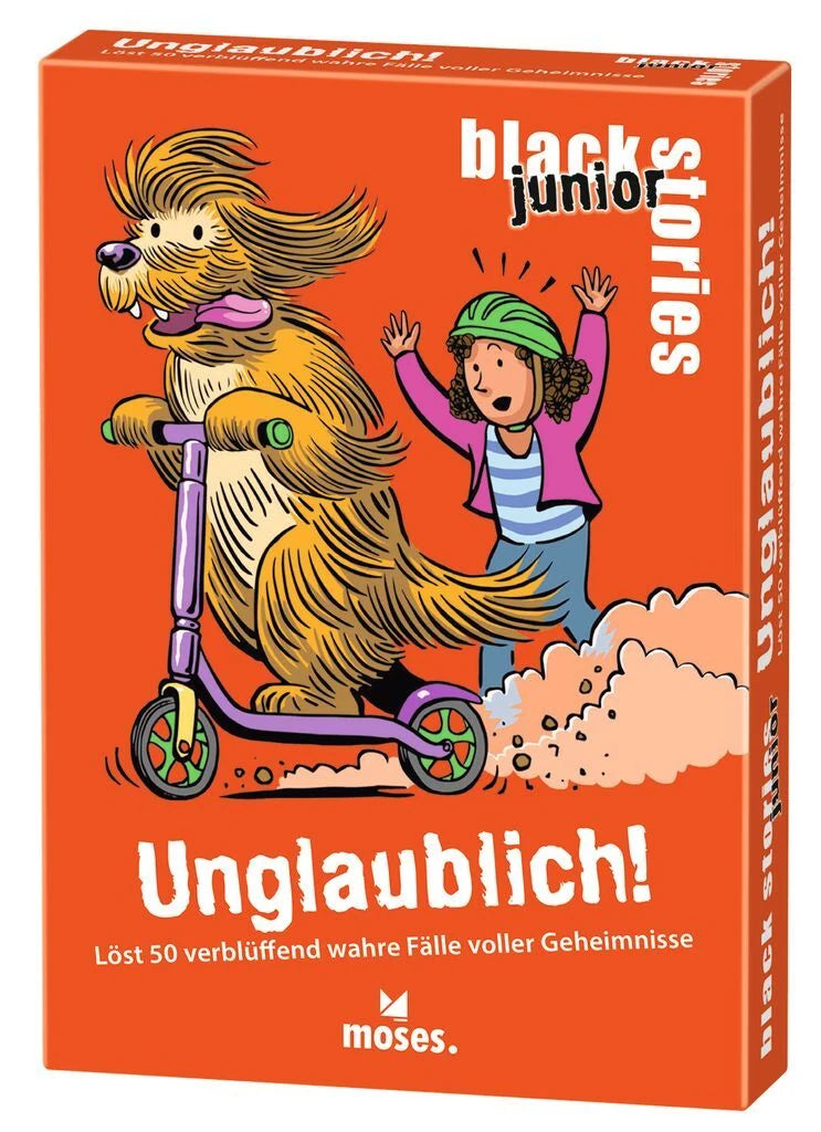 Krimispiel: black stories junior Unglaublich!