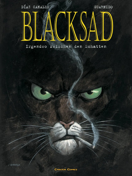 Buchcover von 'Blacksad 1: Irgendwo zwischen den Schatten' - Gebundene Ausgabe von Juanjo Guarnido