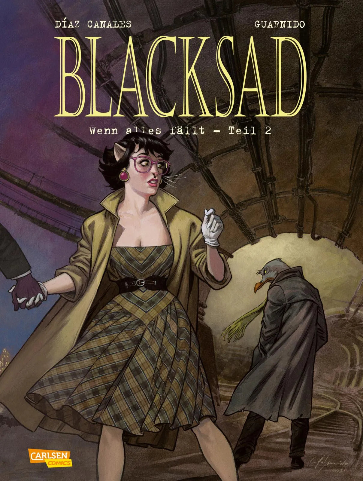 Buchcover von 'Blacksad 7: Wenn alles fällt – Teil 2' - Gebundene Ausgabe von Juan Díaz Canales