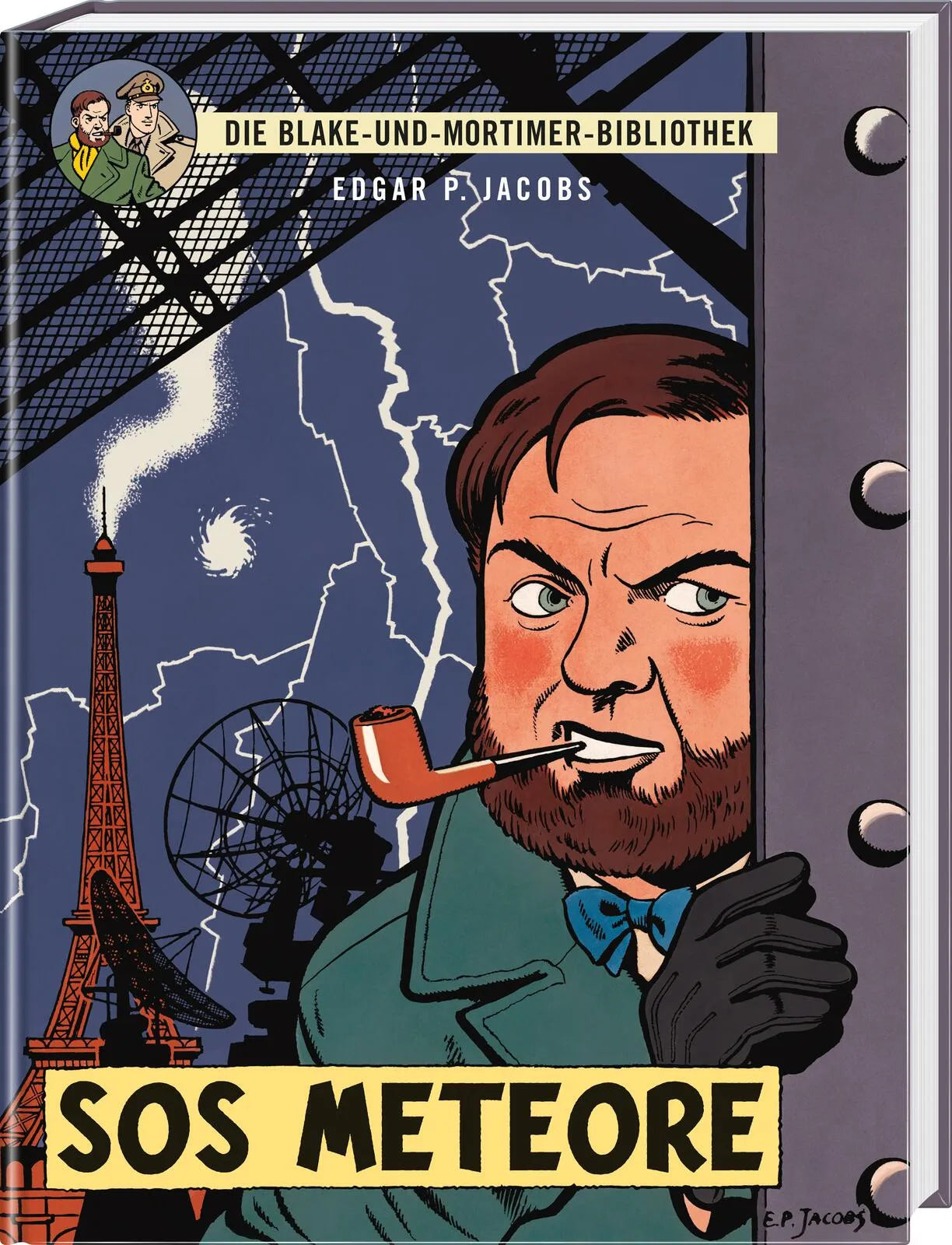 Buchcover von 'Blake und Mortimer Bibliothek 5: SOS Meteore' - Gebundene Ausgabe von Edgar-Pierre Jacobs