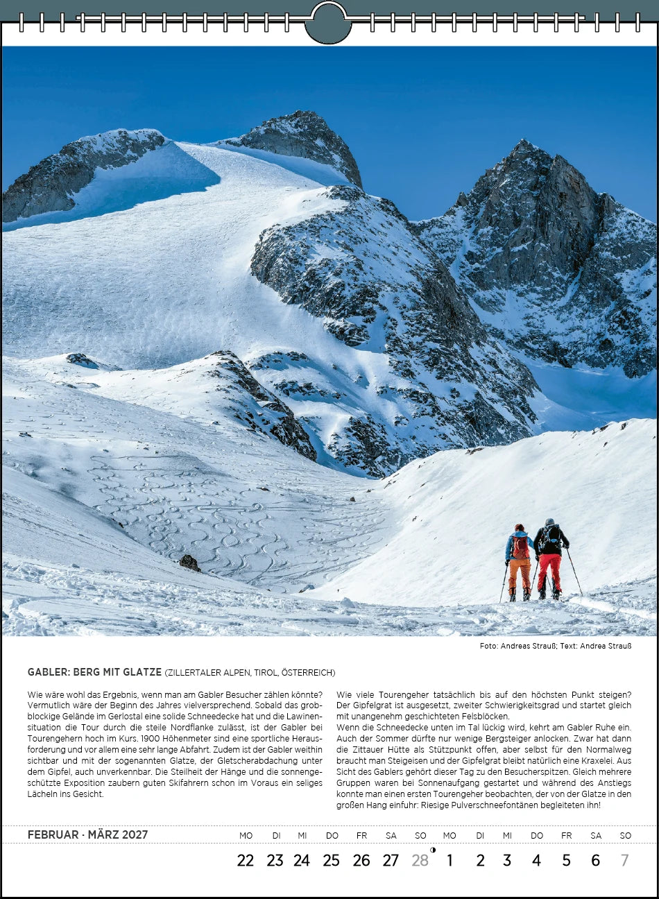 Blodigs Alpenkalender 2027 – Ansicht