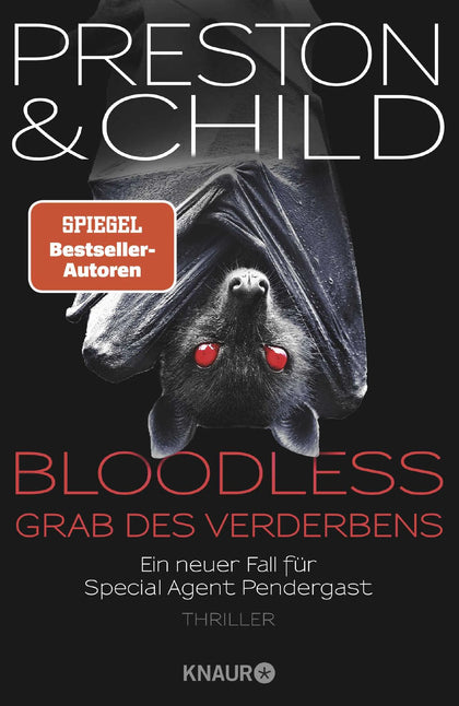 Buchcover von 'BLOODLESS - Grab des Verderbens' - Gebundene Ausgabe von Douglas Preston