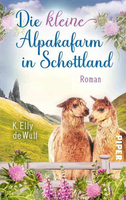 Buchcover von 'Blue Skye - Die kleine Alpakafarm in Schottland' - Taschenbuch von K. Elly de Wulf