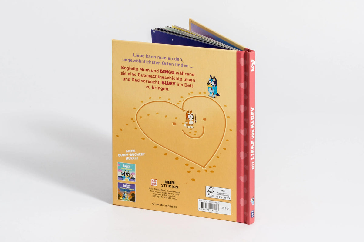 Detailansicht: BLUEY – Mit Liebe von Bluey (Hardcover)