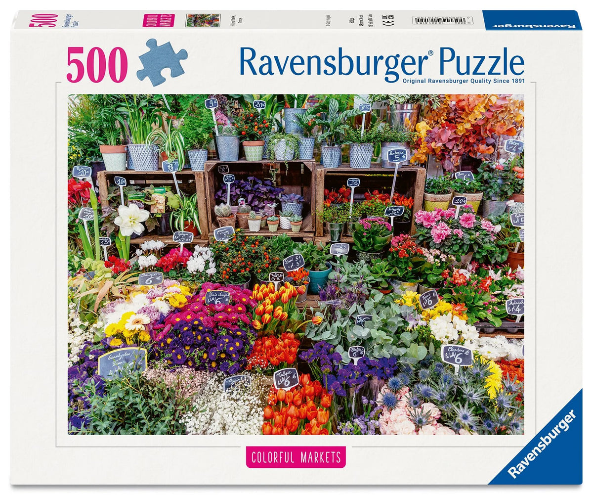 Puzzle: Erwachsenenpuzzle 500 Teile - Blumenmarkt, Frankreich