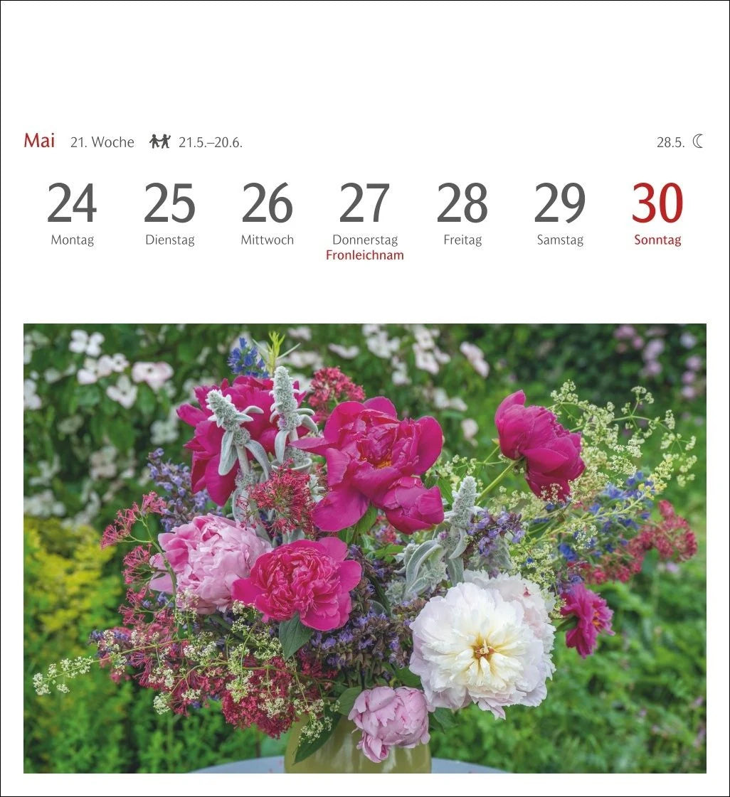 Blumenpracht Postkartenkalender 2027 - Wochenkalender mit 53 Postkarten – Ansicht