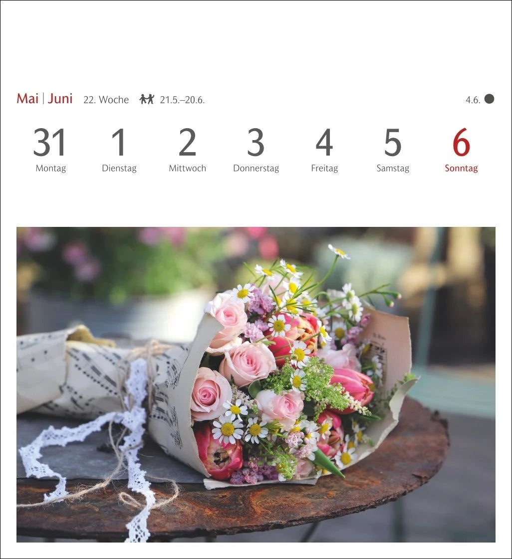 Blumenpracht Postkartenkalender 2027 - Wochenkalender mit 53 Postkarten – Ansicht