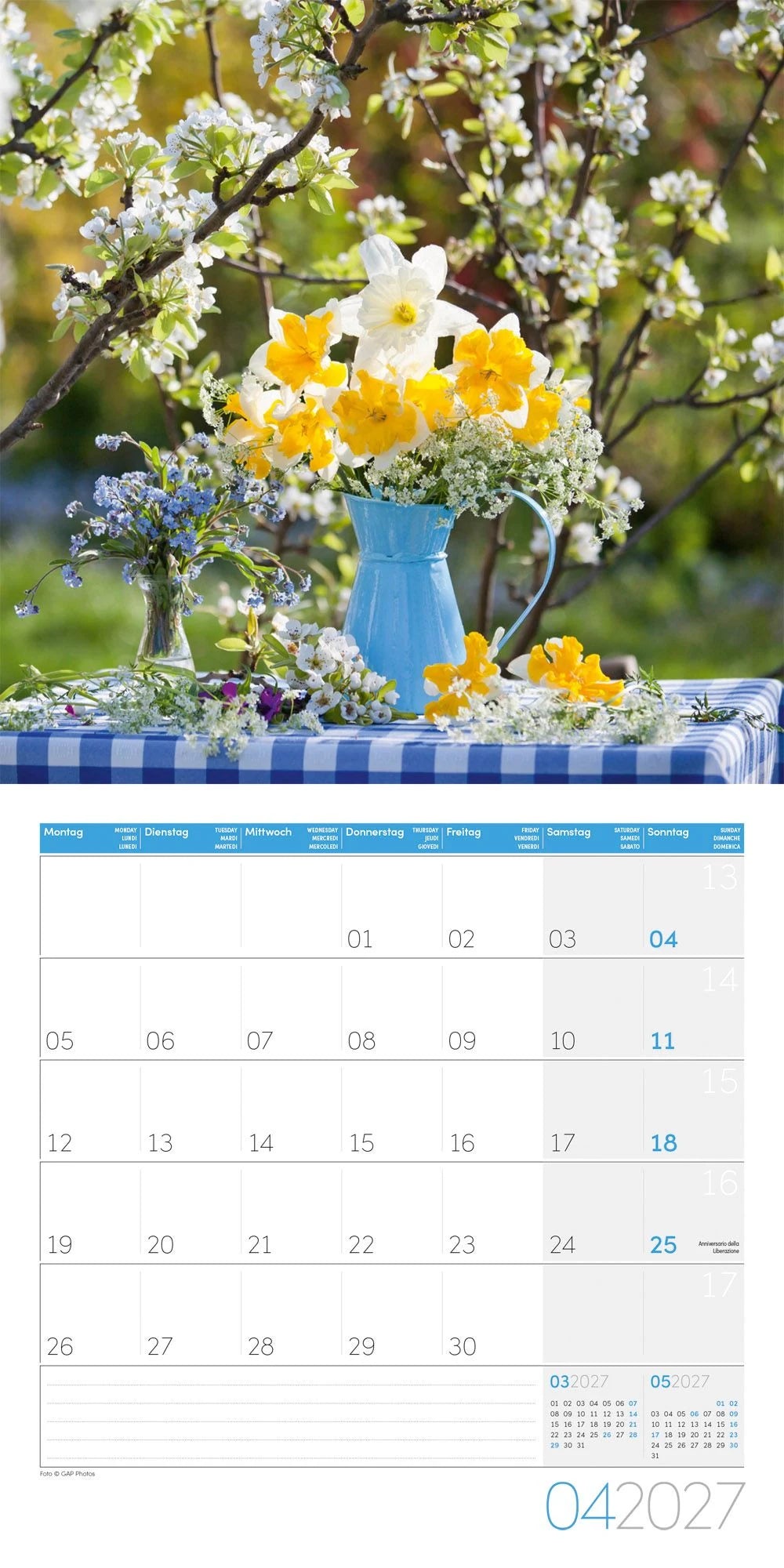 Blumenzauber Kalender 2027 - 30x30 - Art12 – Ansicht