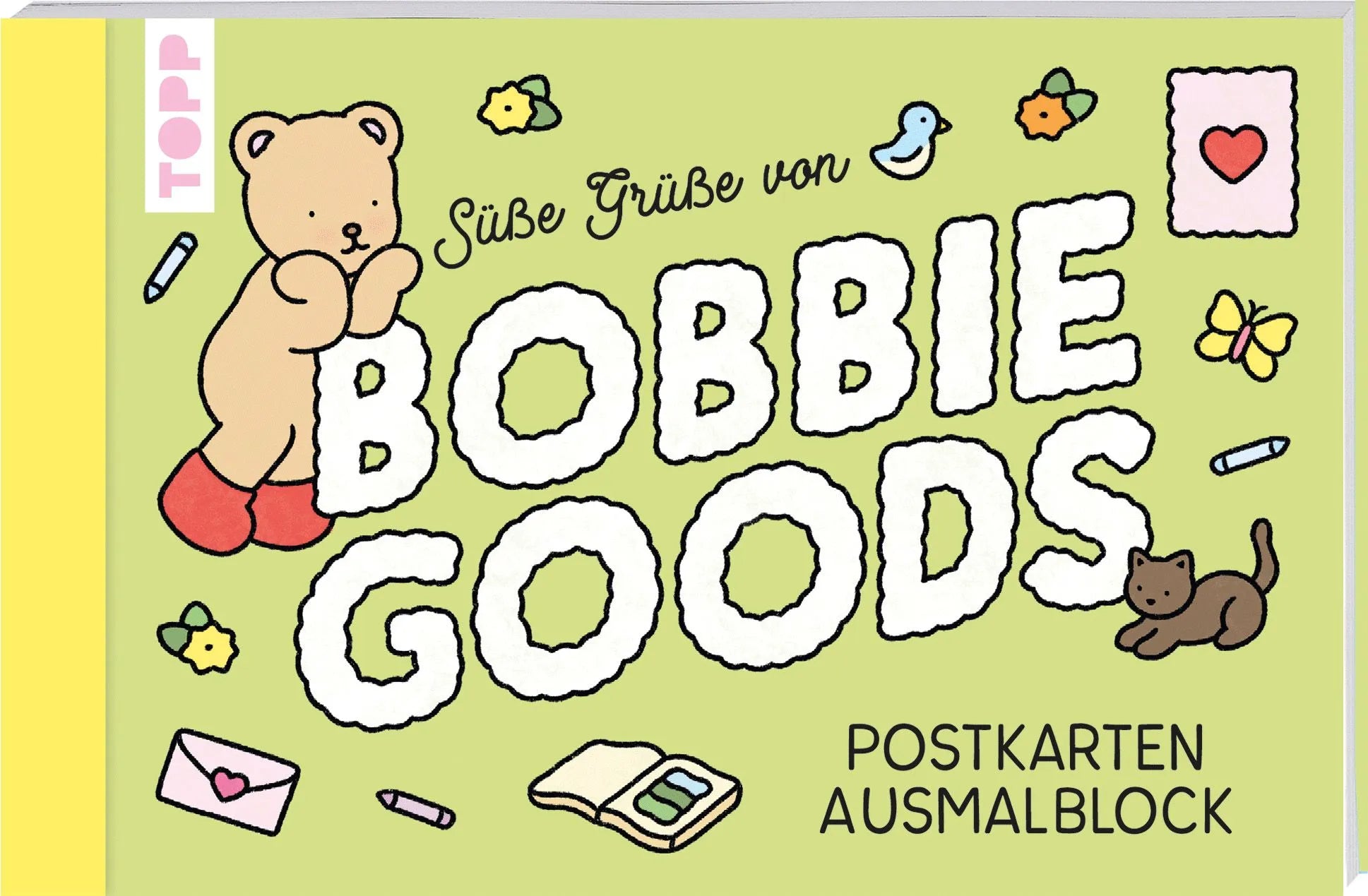 Cover: Bobbie Goods Postkarten Ausmalblock (Taschenbuch)