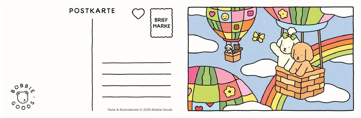 Detailansicht: Bobbie Goods Postkarten Ausmalblock (Taschenbuch)