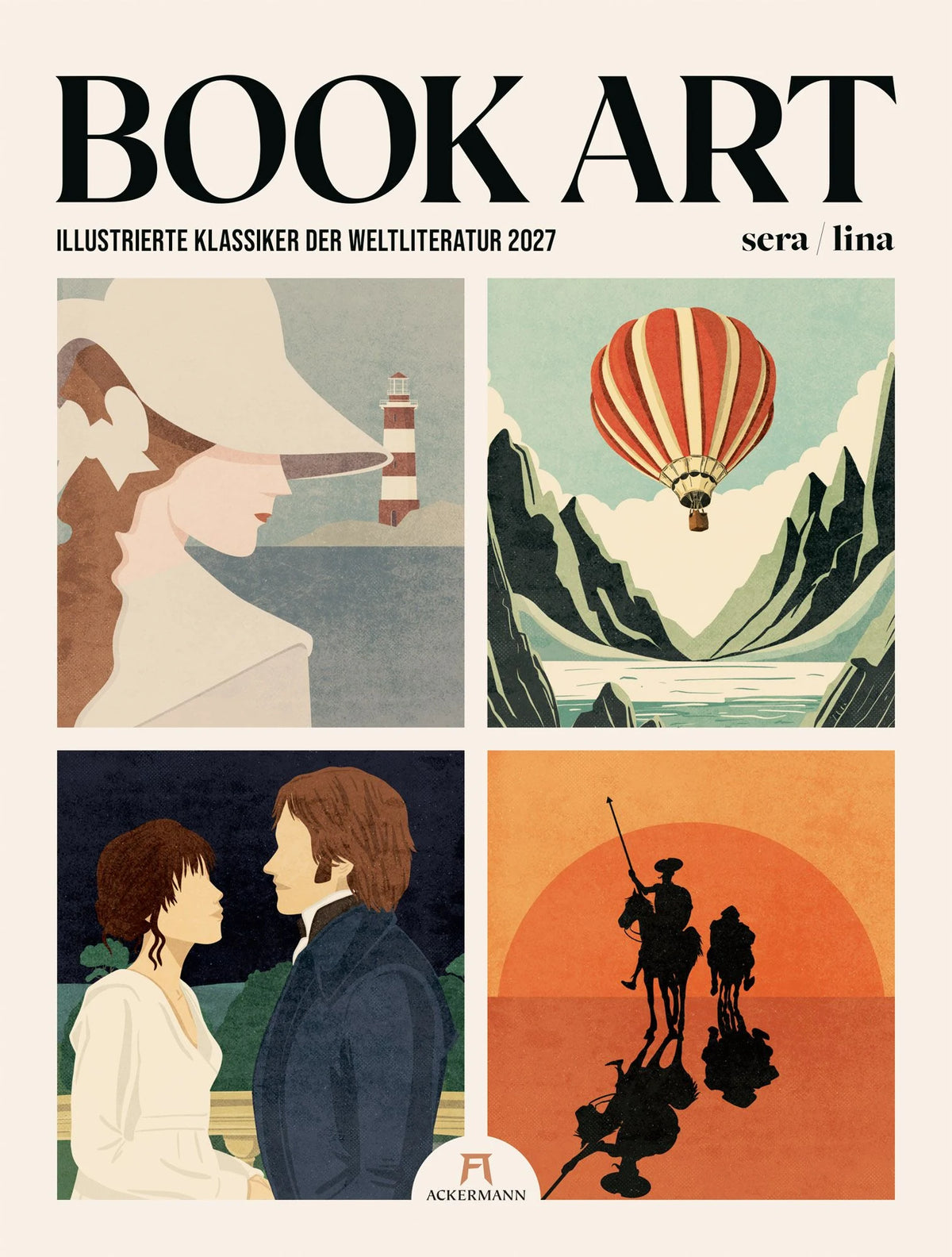 Wandkalender: Book Art Plakate-Kalender 2027 | Illustrierte Klassiker der Weltliteratur