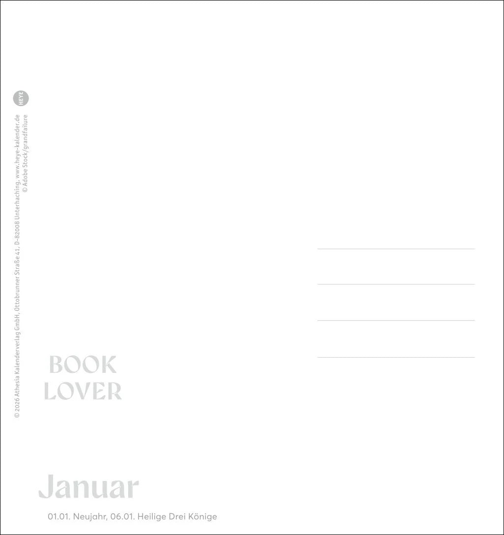 Book Lover Postkartenkalender 2027 - Postkarten für Buchverliebte – Ansicht
