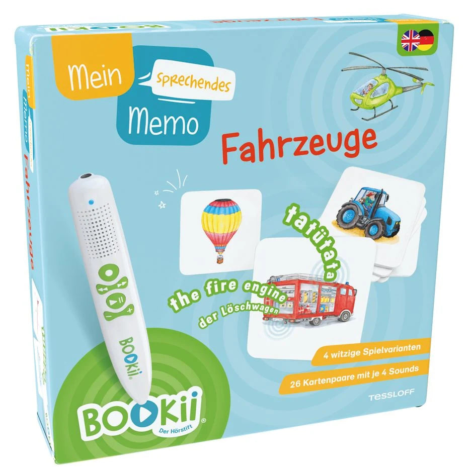 Gesellschaftsspiel: BOOKii® Mein sprechendes Memo Fahrzeuge