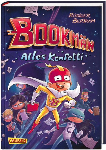 Buchcover von 'Bookmän: Alles Konfetti' - Gebundene Ausgabe von Rüdiger Bertram