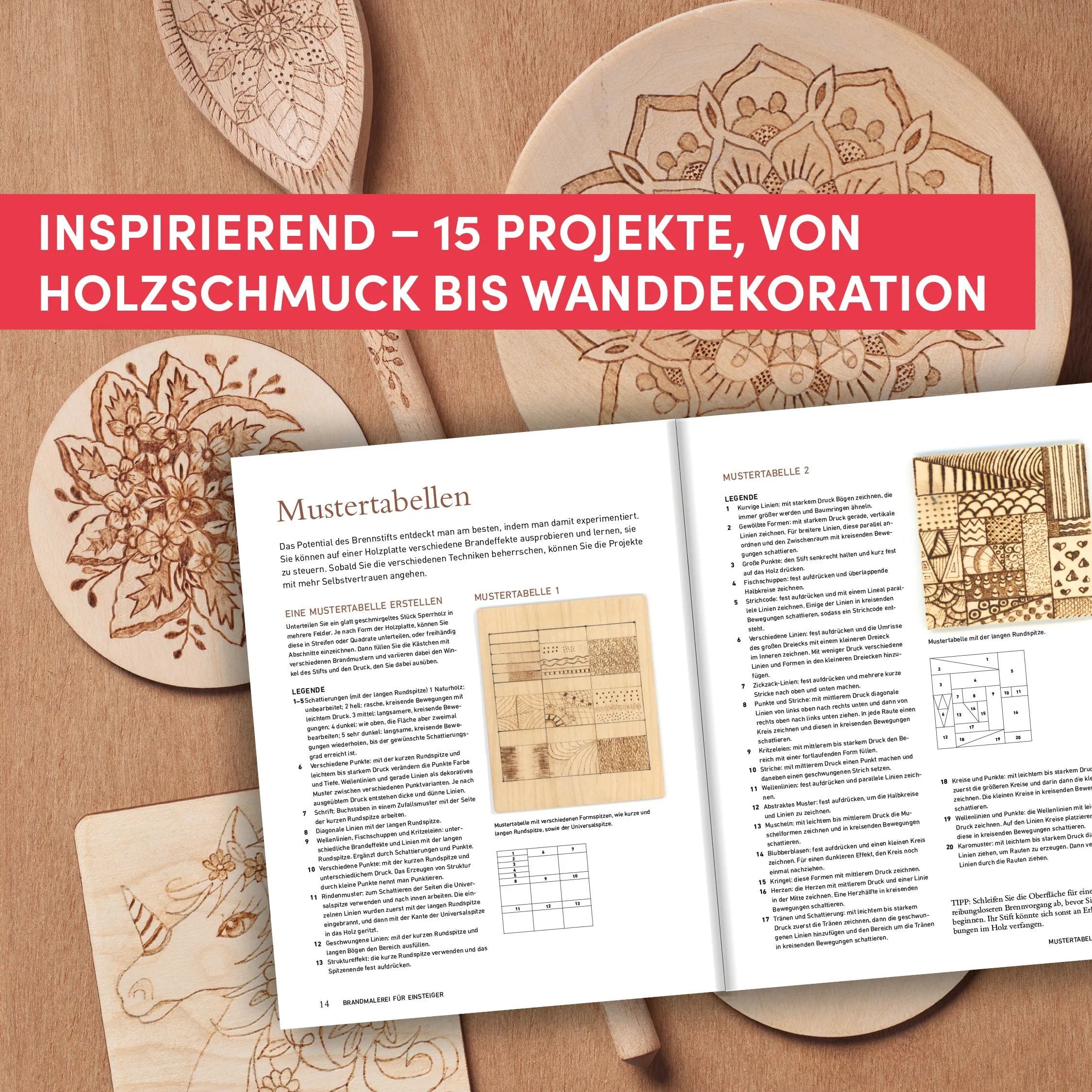 Detailansicht: Brandmalerei für Einsteiger (Hardcover)