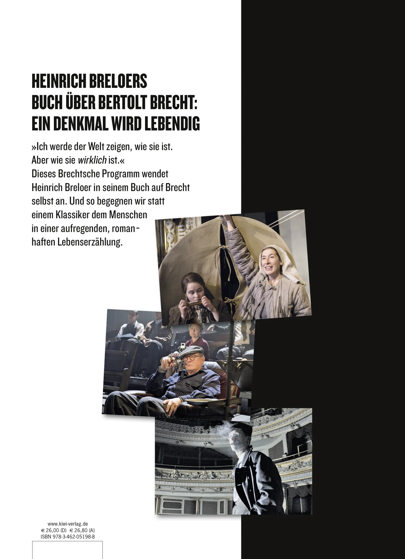 Buchrückseite von 'Brecht' mit Klappentext - Gebundene Ausgabe