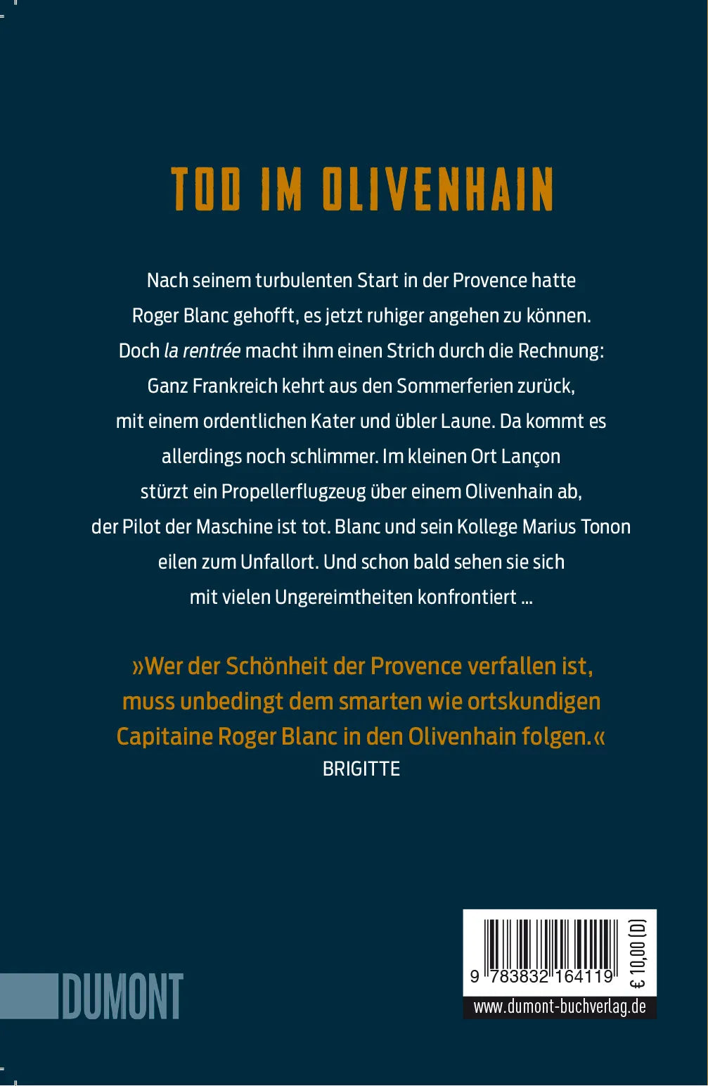 Buchrückseite von 'Brennender Midi' mit Klappentext - Taschenbuch