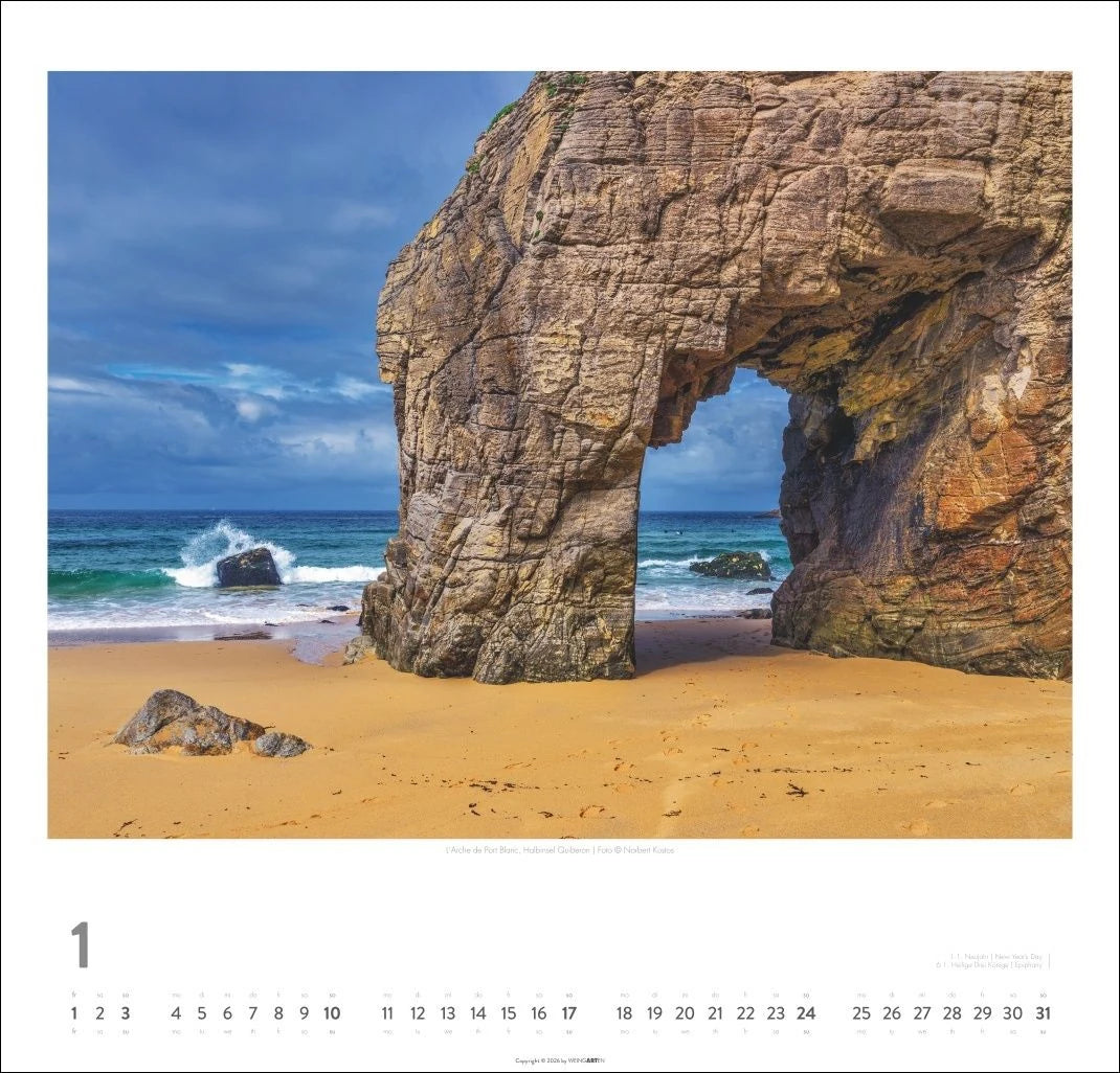 Bretagne Kalender 2027 - Stürmische Romantik – Ansicht