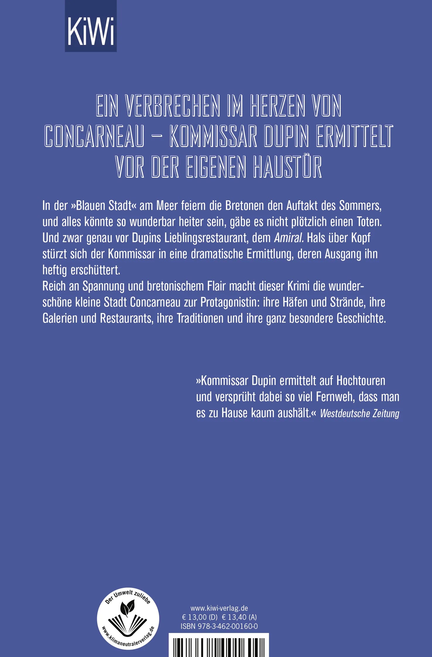 Buchrückseite von 'Bretonisches Vermächtnis' mit Klappentext - Taschenbuch