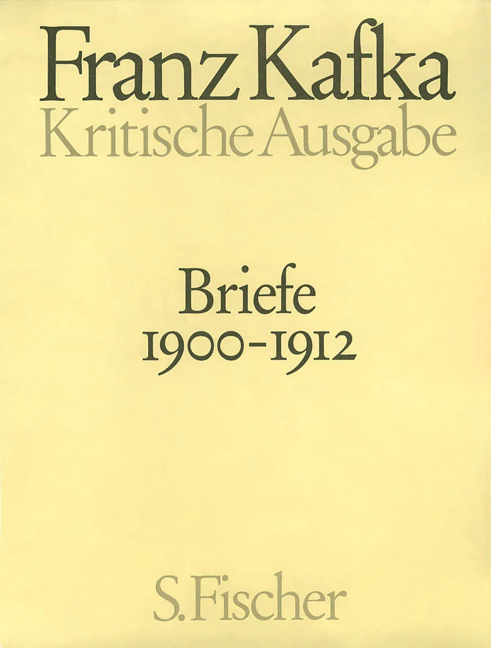 Buchcover von 'Briefe 1900-1912' - Gebundene Ausgabe von Franz Kafka