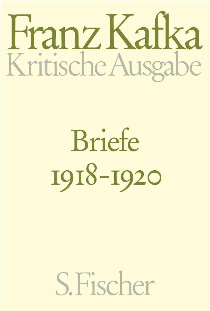 Buchcover von 'Briefe 1918-1920' - Gebundene Ausgabe von Franz Kafka