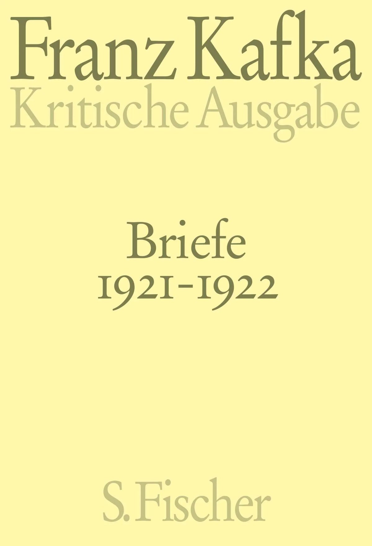 Cover: Briefe 1921-1922 (Hardcover) von Franz Kafka