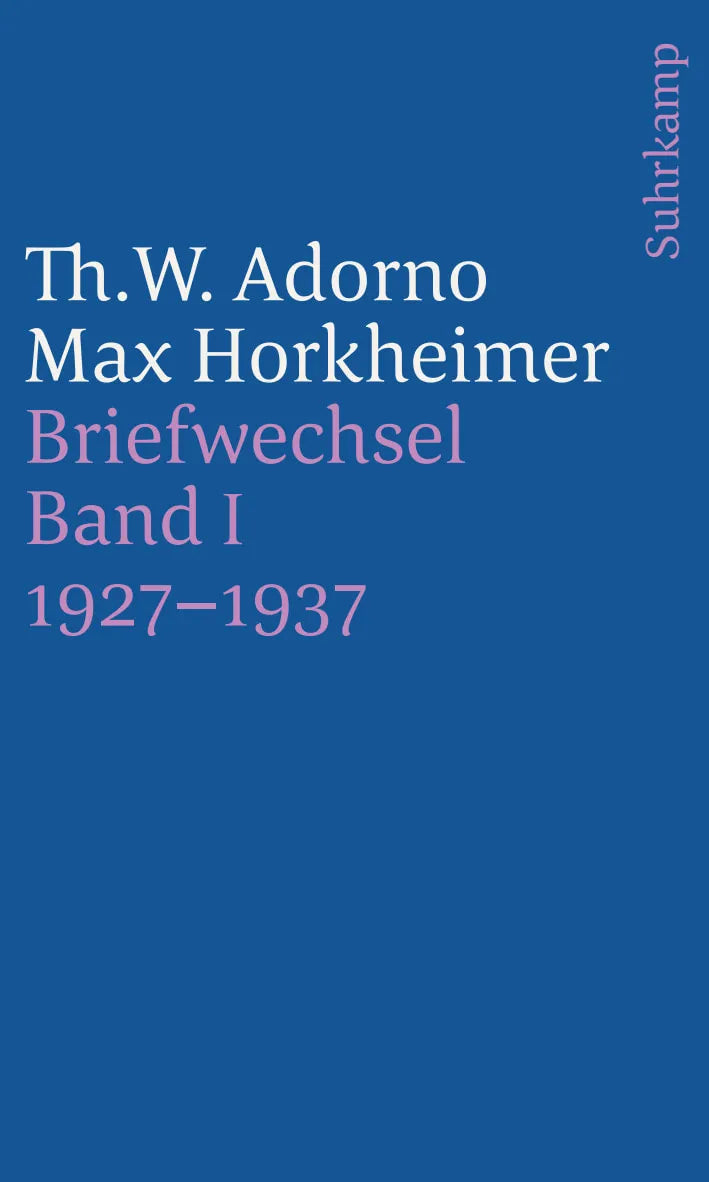 Buchcover von 'Briefe und Briefwechsel' - Taschenbuch von Theodor W. Adorno