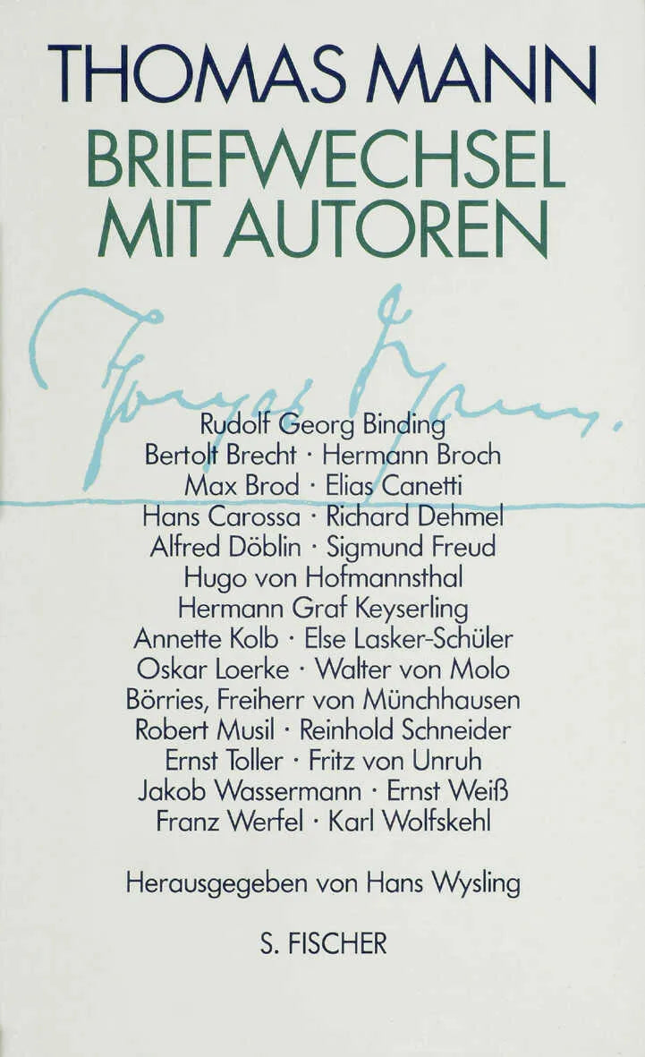 Buchcover von 'Briefwechsel mit Autoren' - Gebundene Ausgabe von Thomas Mann