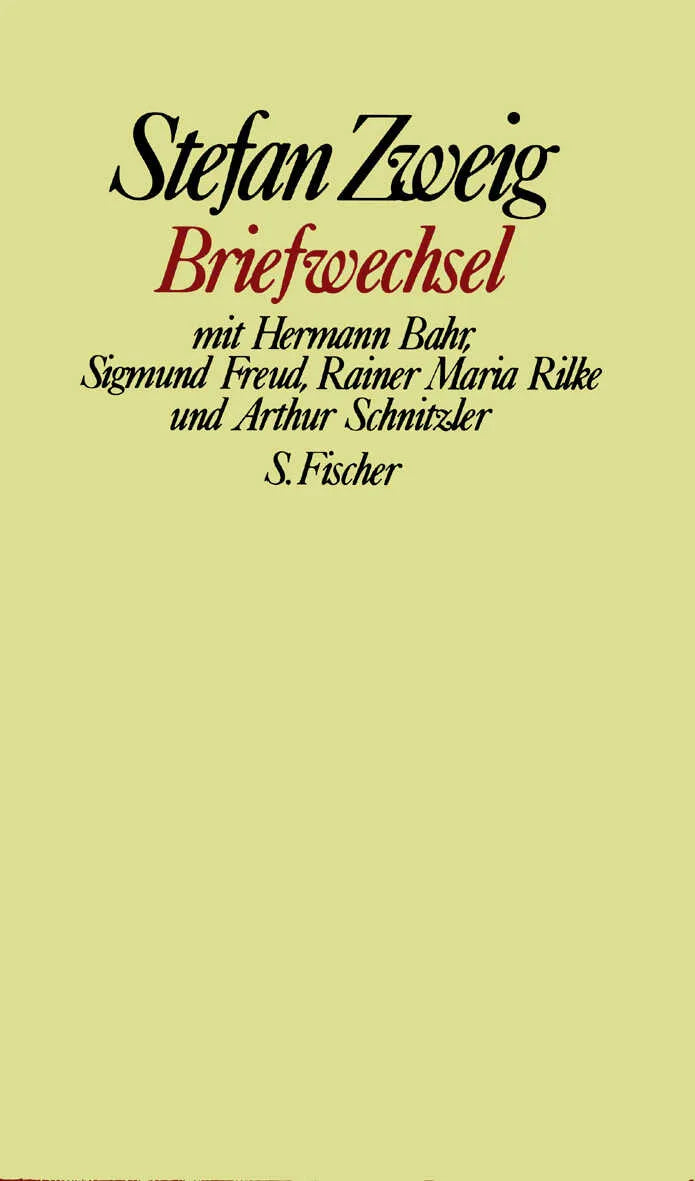 Buchcover von 'Briefwechsel mit Hermann Bahr, Sigmund Freud, Rainer Maria Rilke und Arthur Schnitzler' - Gebundene Ausgabe von Stefan Zweig