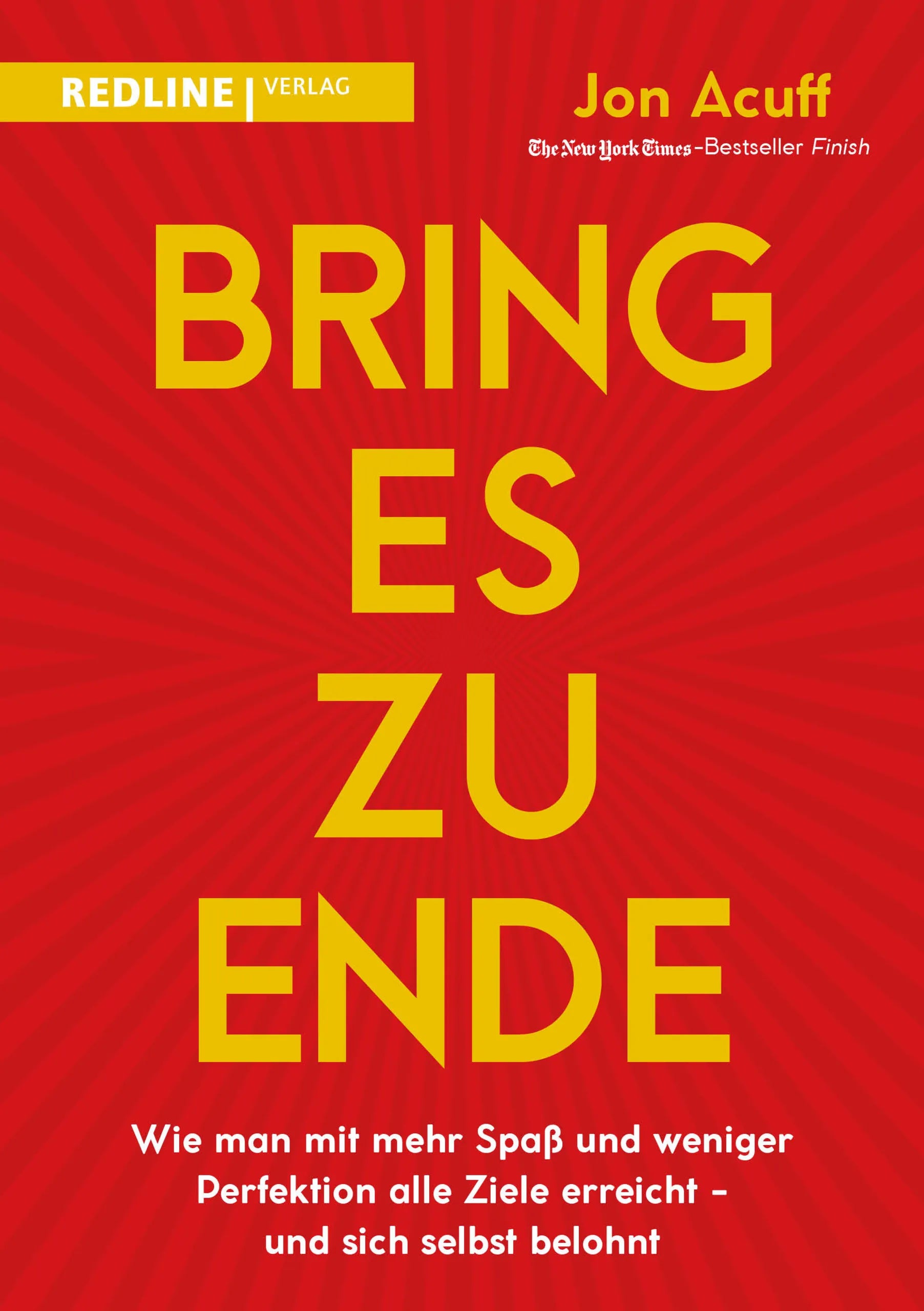 Buchcover von 'Bring es zu Ende!' - Taschenbuch von Jon Acuff