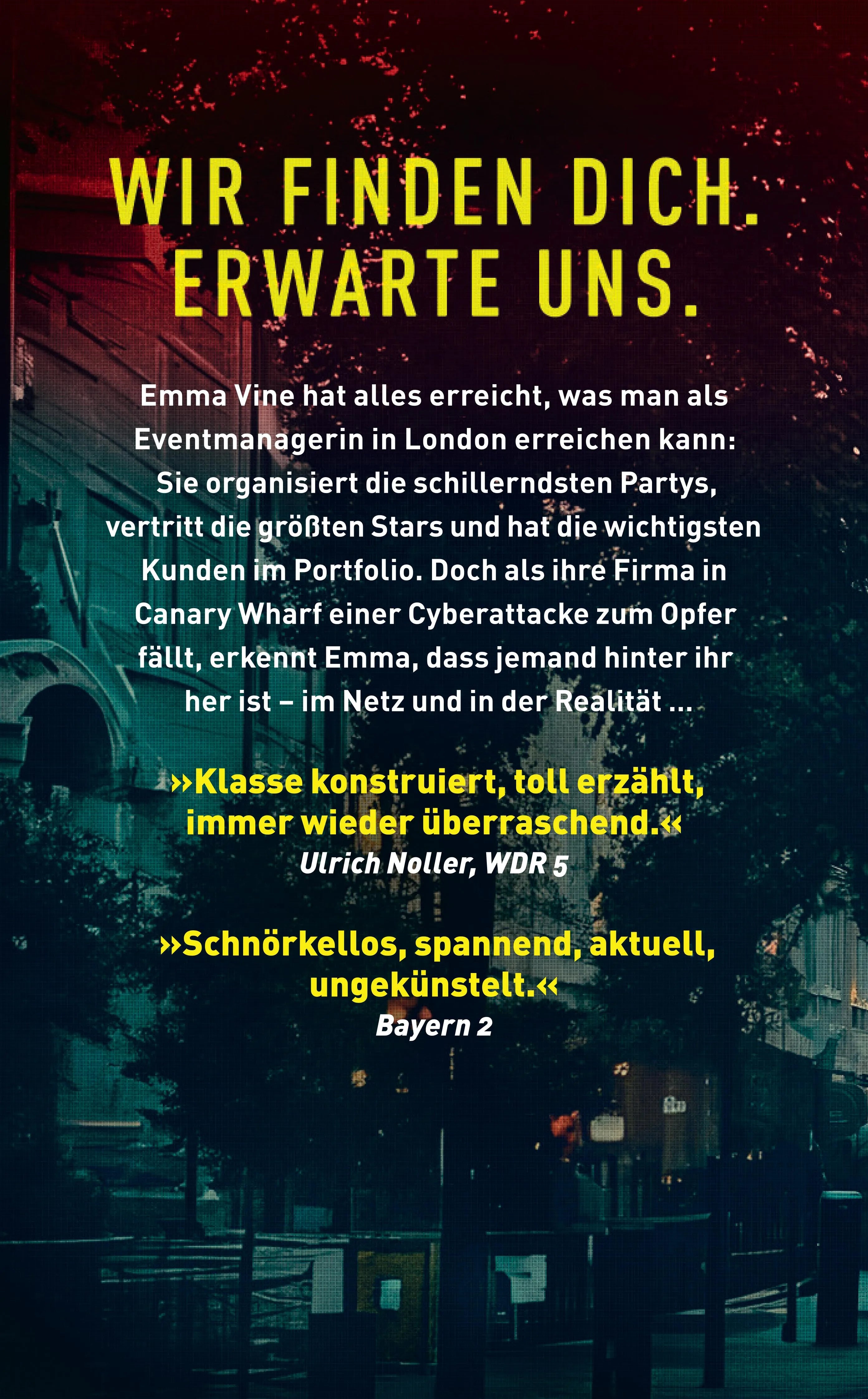 Buchrückseite von 'Brixton Hill' mit Klappentext - Taschenbuch