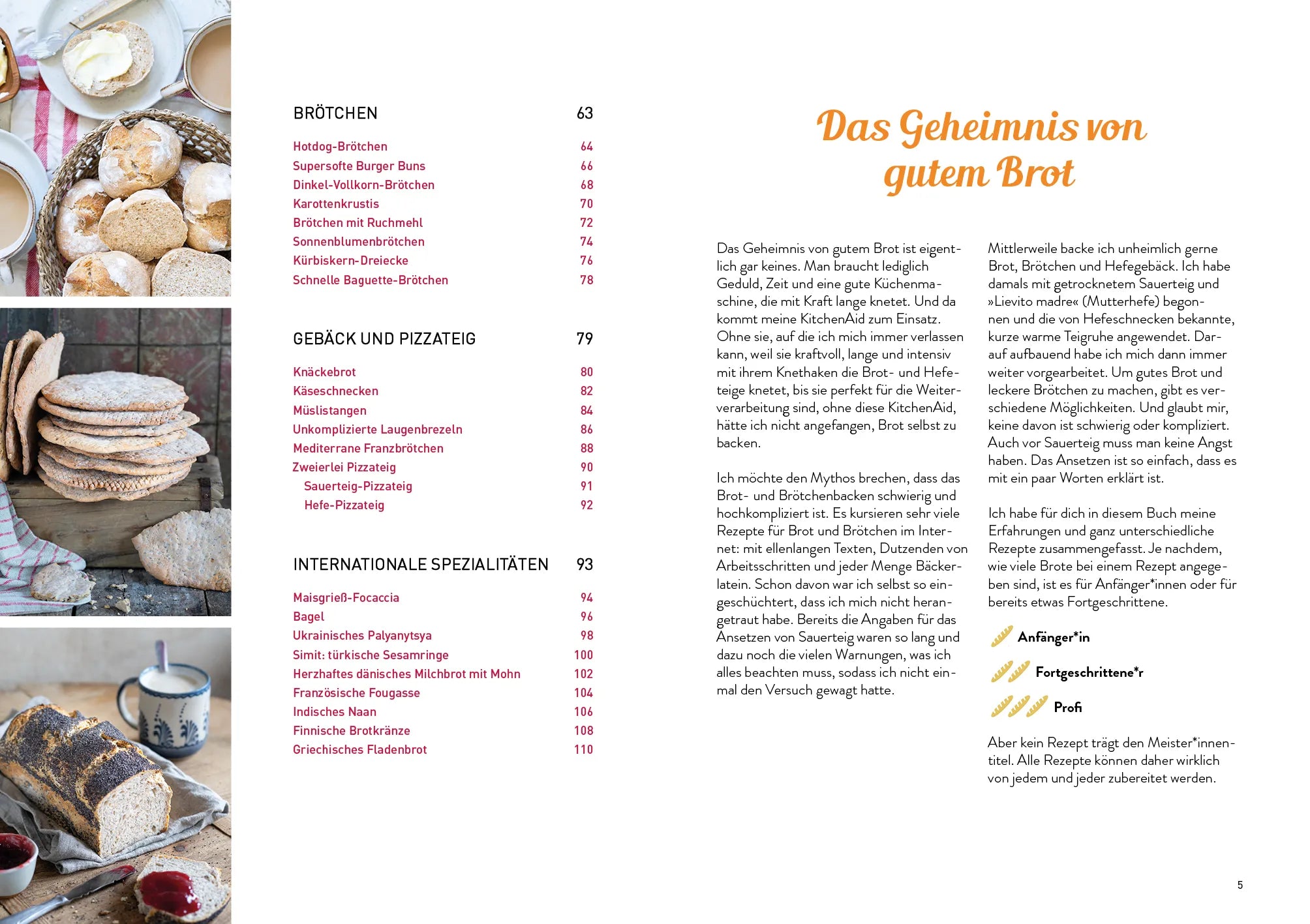 Innenansicht von 'Brot backen mit der KitchenAid' - Gebundene Ausgabe