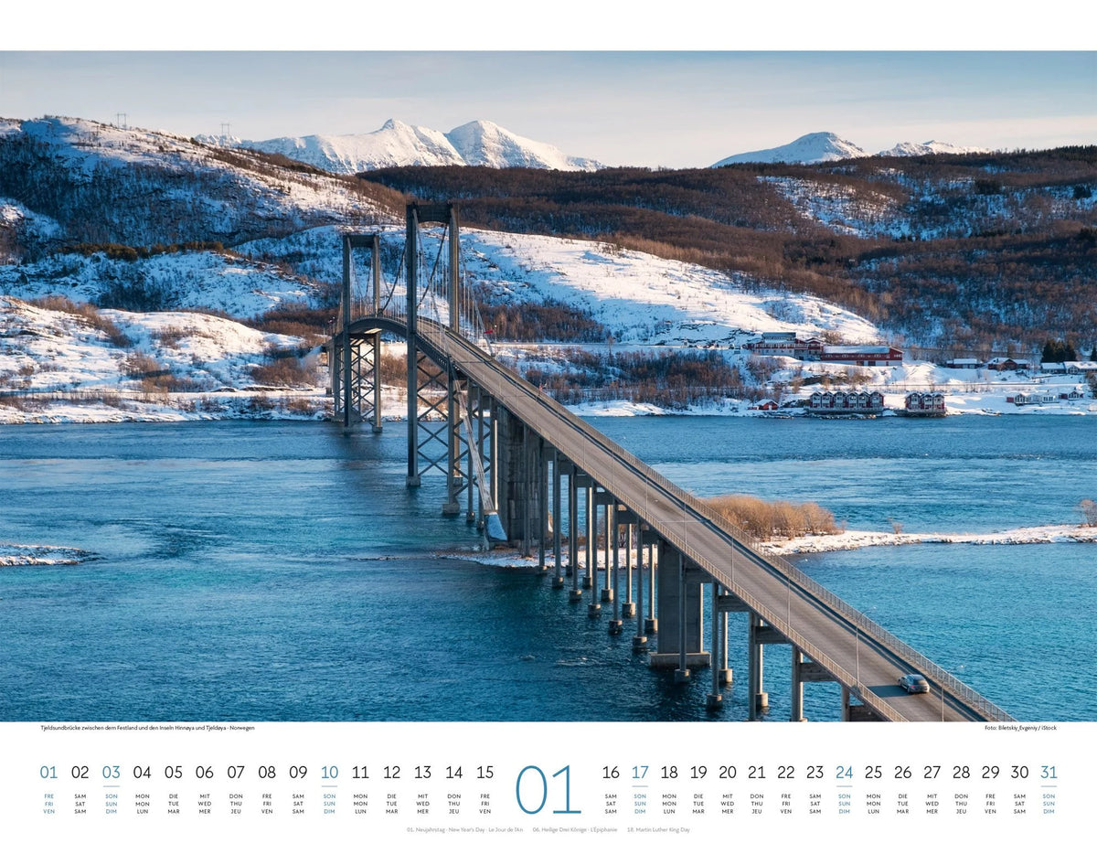 Brücken Kalender 2027 – Ansicht