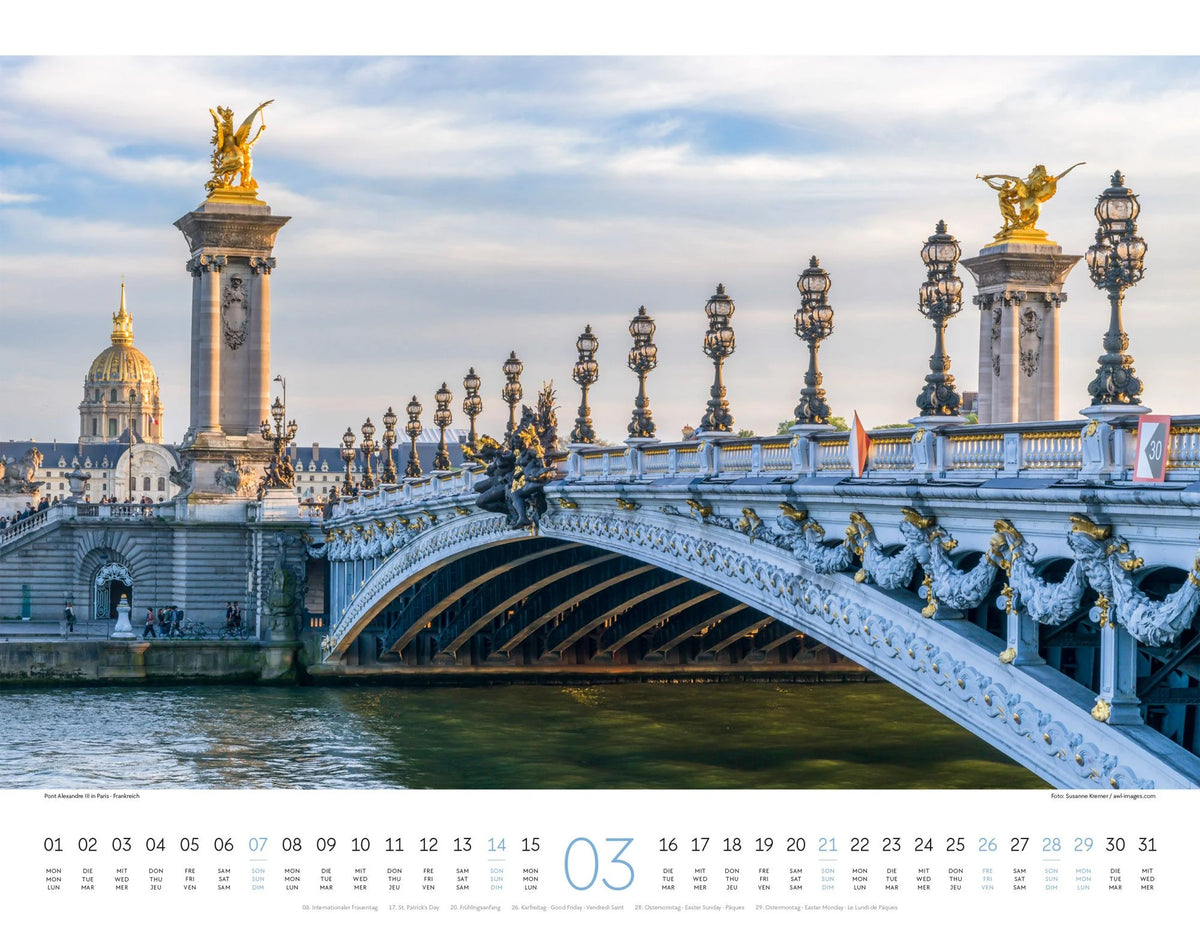 Brücken Kalender 2027 – Ansicht
