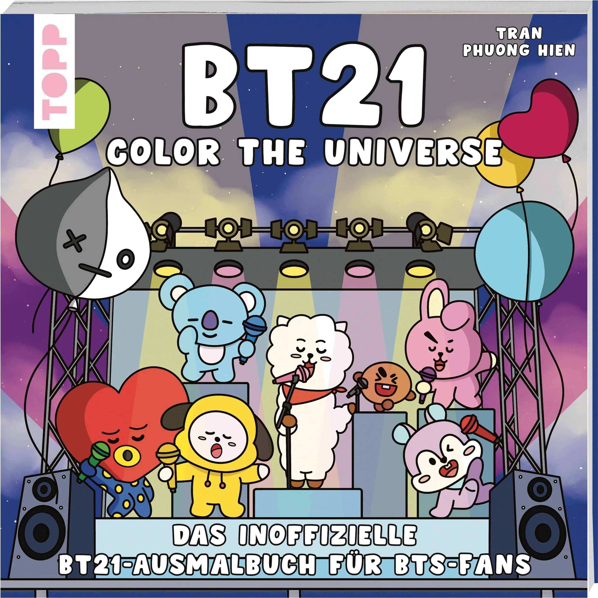 Cover: BT21 Color the Universe (Taschenbuch) von Hien Tran Phuong