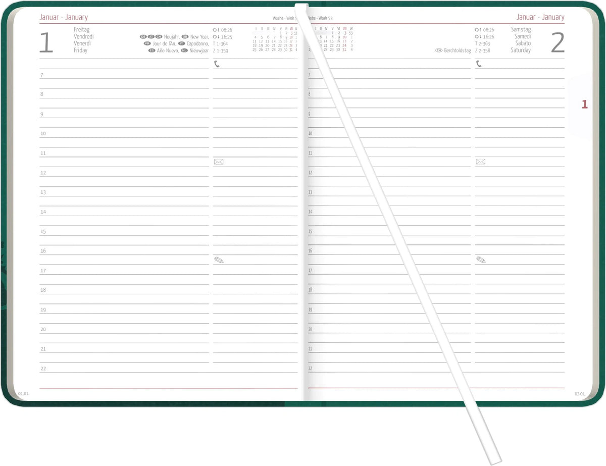 Buchkalender Forest 2027 – Ansicht