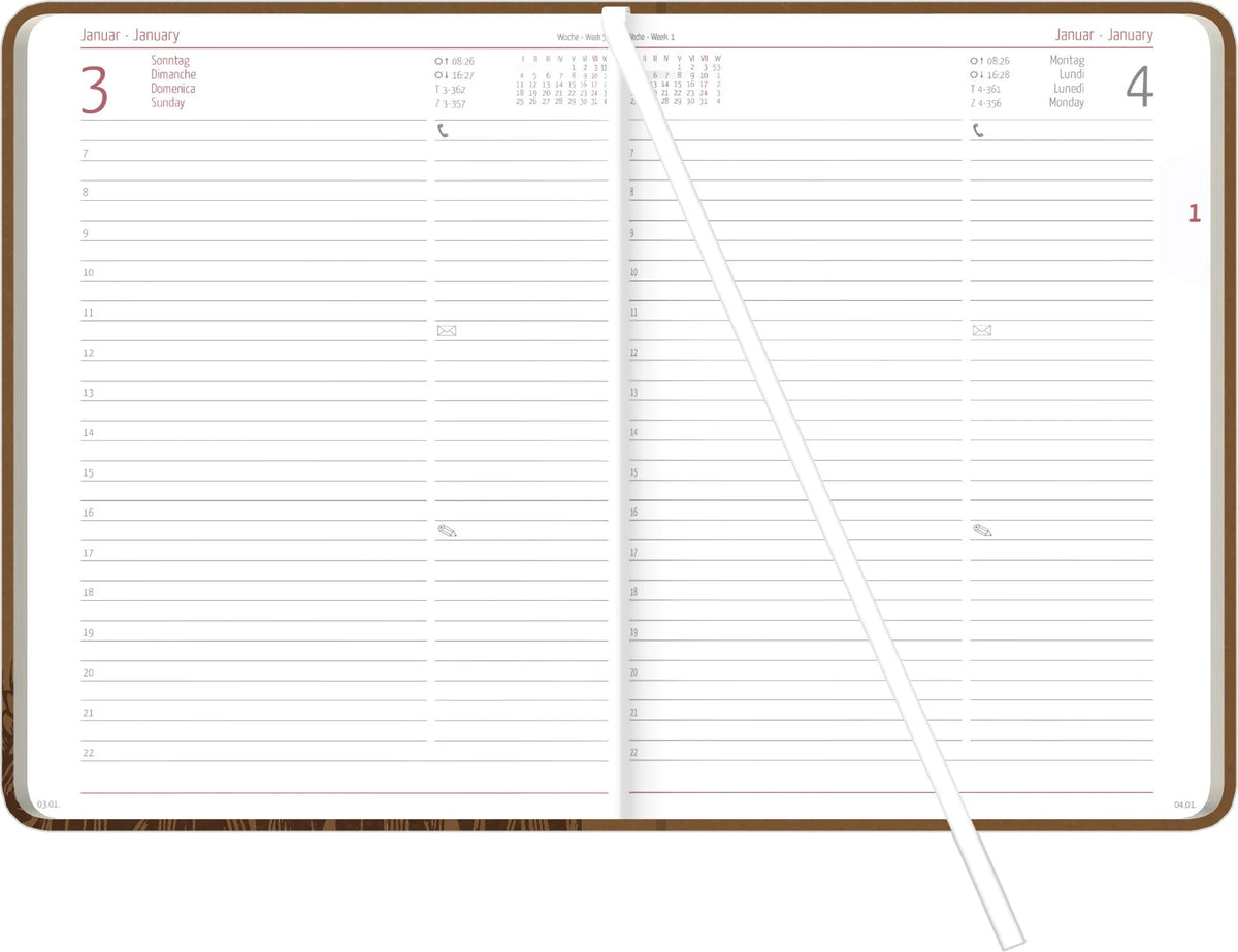 Buchkalender Malt 2027 – Ansicht