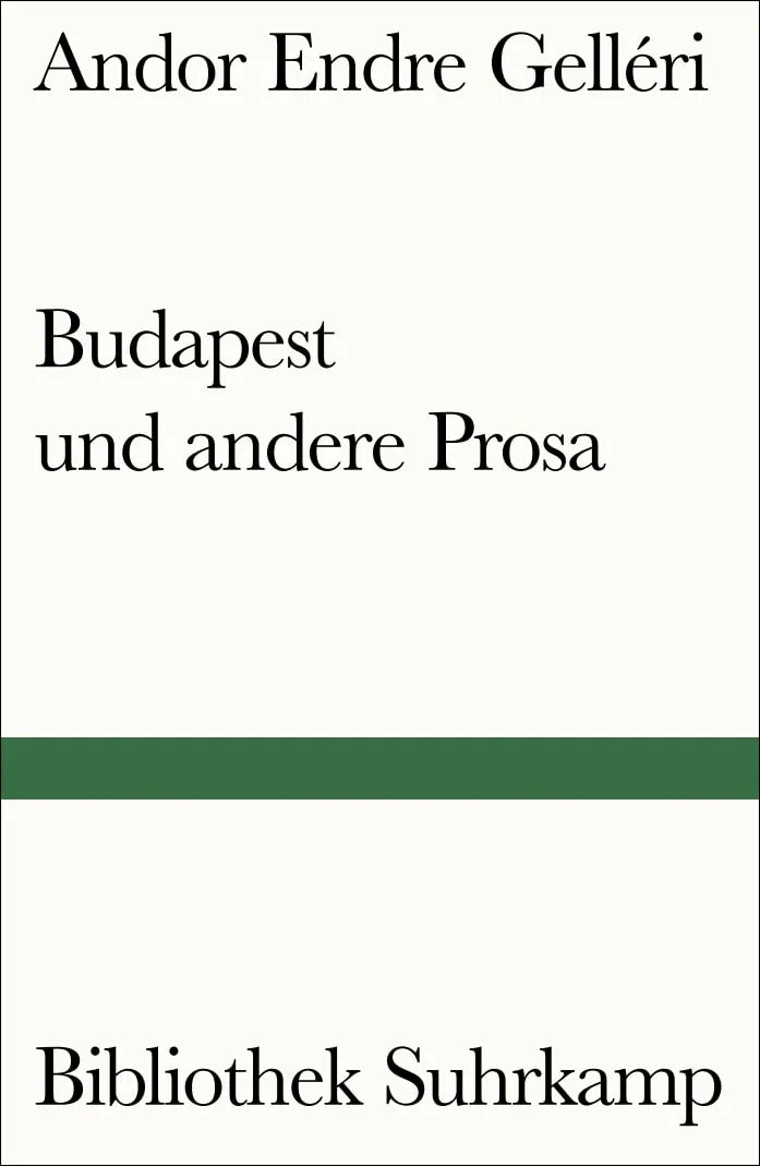 Buchcover von 'Budapest und andere Prosa' - Taschenbuch von Andor Endre Gelléri