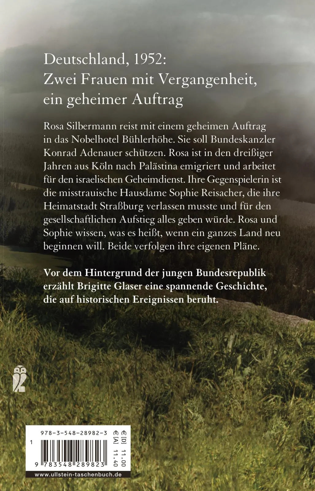 Buchrückseite von 'Bühlerhöhe' mit Klappentext - Taschenbuch