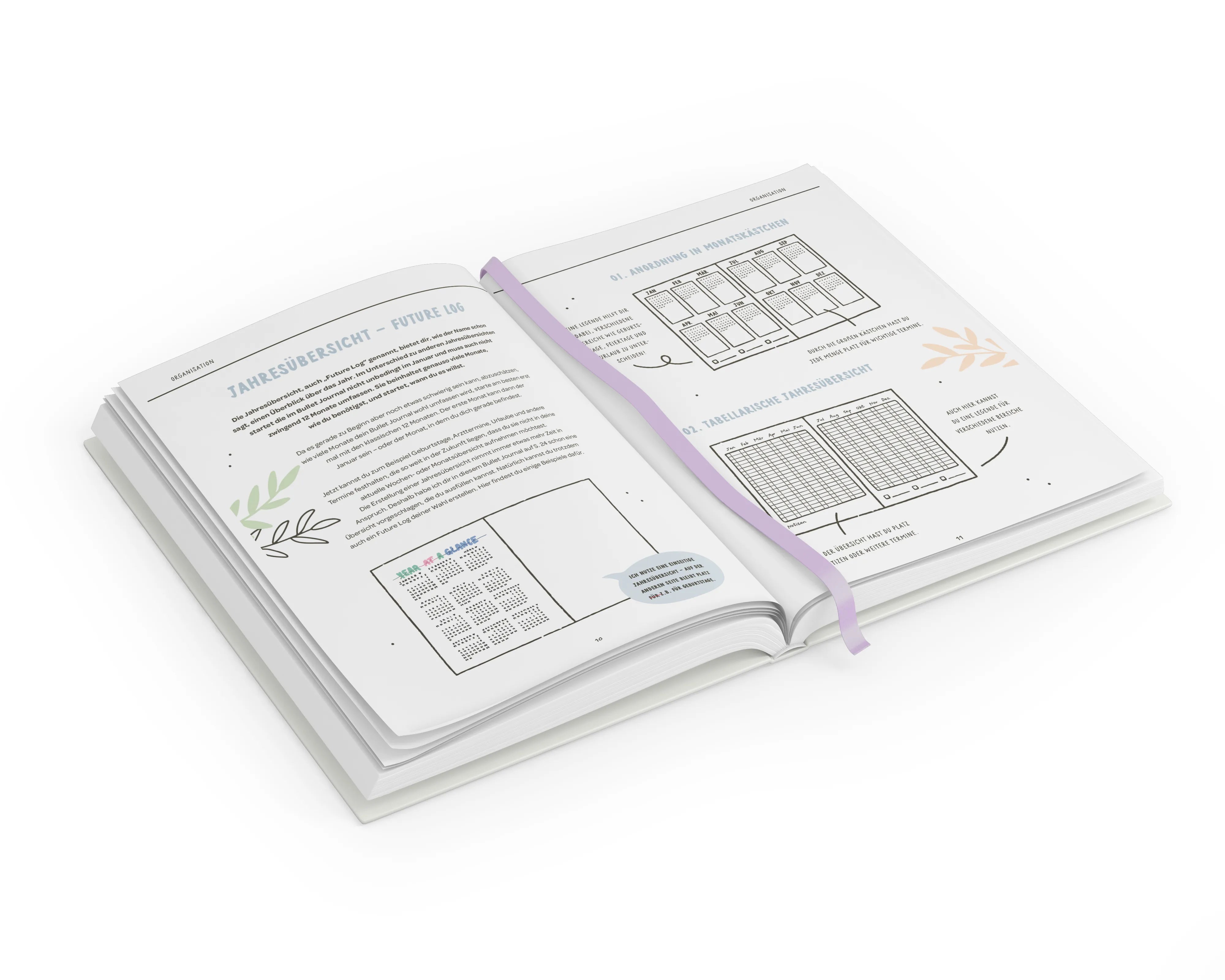 Innenansicht von 'Bullet Journal »The world is a better place with you in it«' - Gebundene Ausgabe