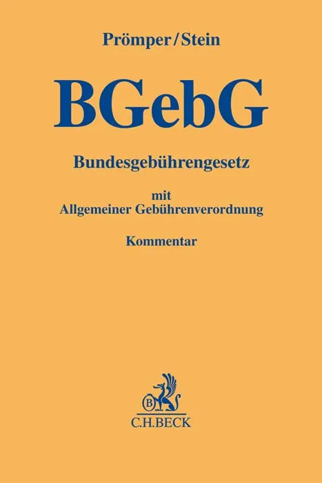 Bundesgebührengesetz. BGebG