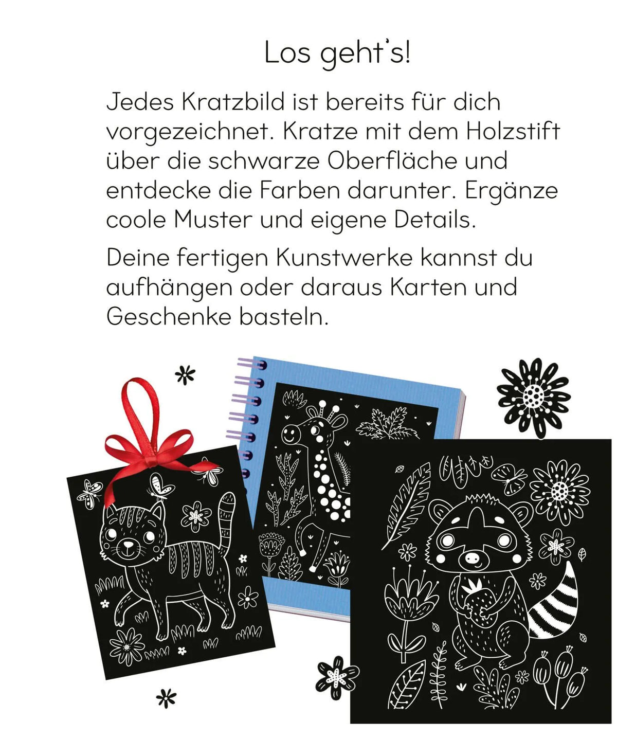 Detailansicht: Bunte Kratzkunst: Tiere (Taschenbuch)