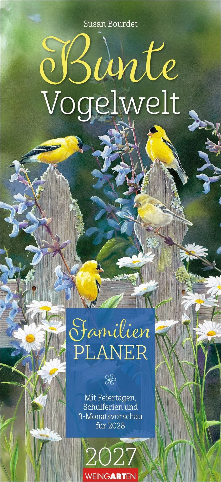 Familienplaner: Bunte Vogelwelt Familienplaner 2027