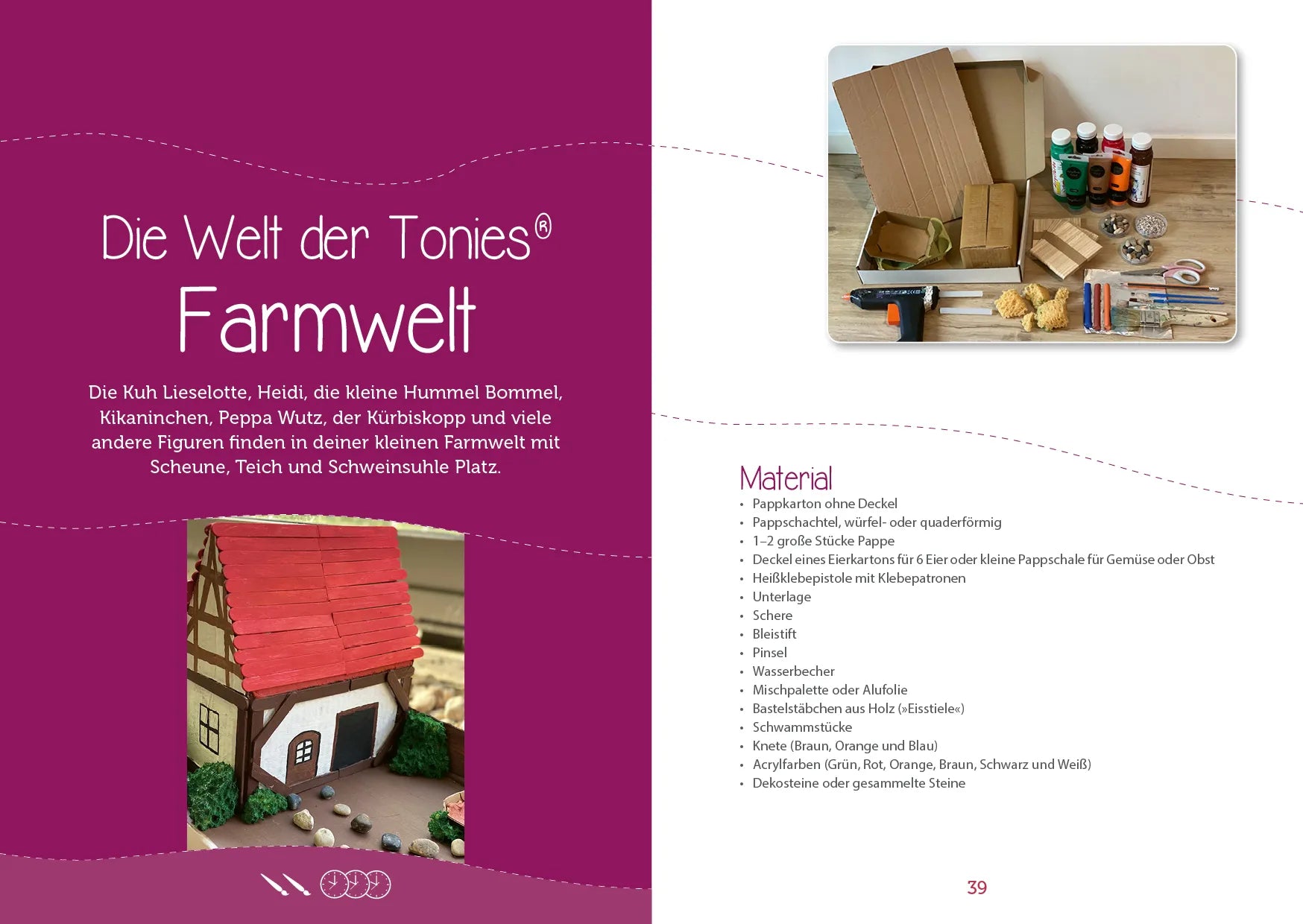 Innenansicht von 'Bunte Wunderwelten basteln' - Taschenbuch
