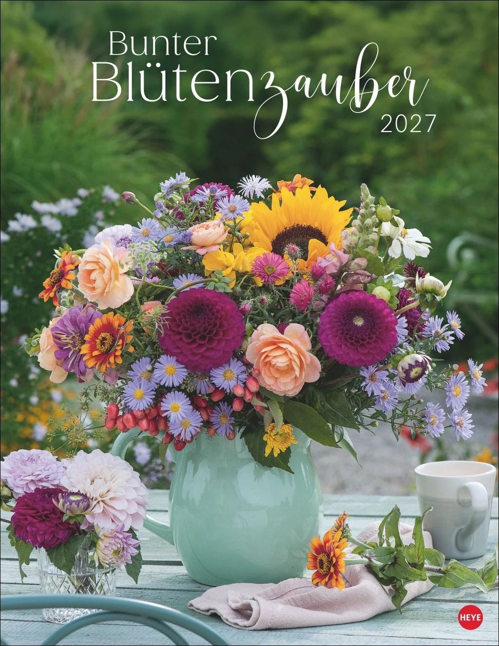 Wandkalender: Bunter Blütenzauber Posterkalender 2027