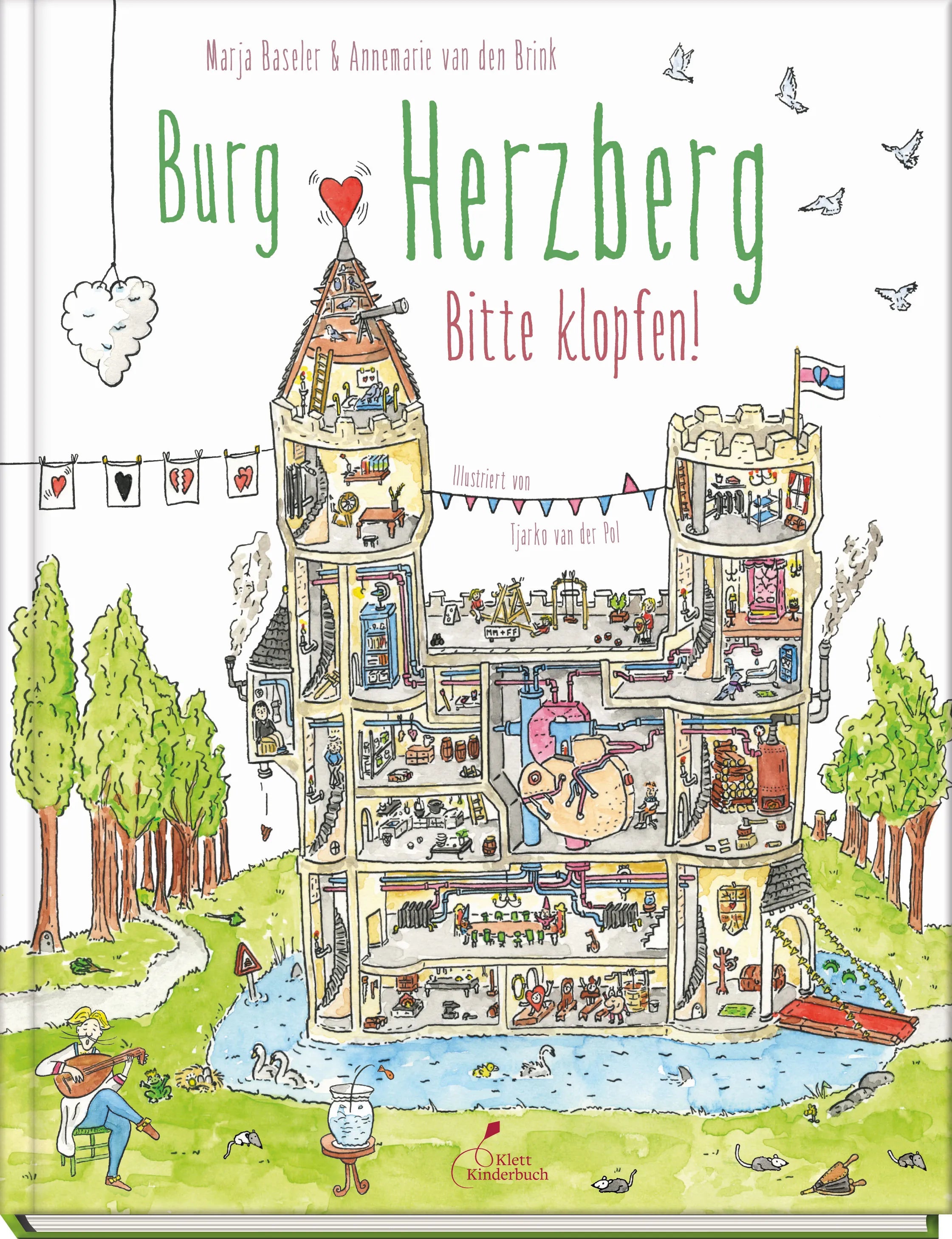 Buchcover von 'Burg Herzberg – Bitte klopfen!' - Gebundene Ausgabe von Marja Baseler