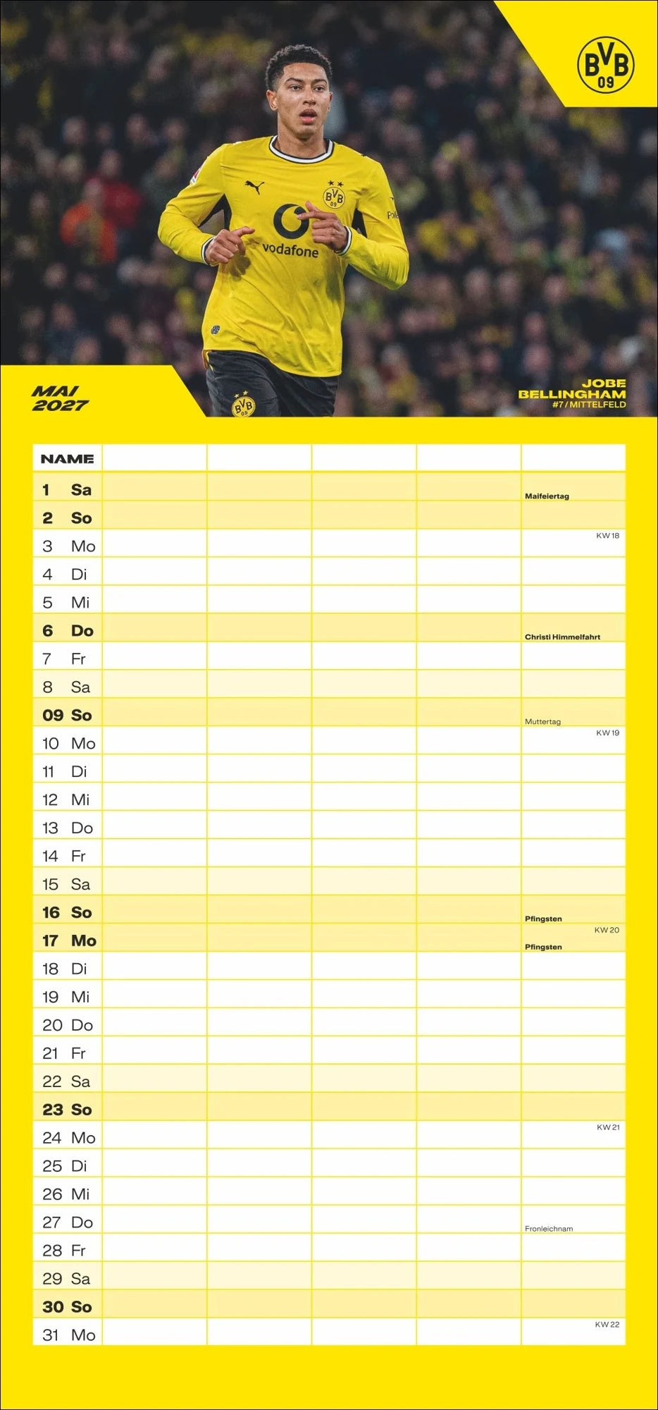 BVB Familienplaner 2027 – Ansicht