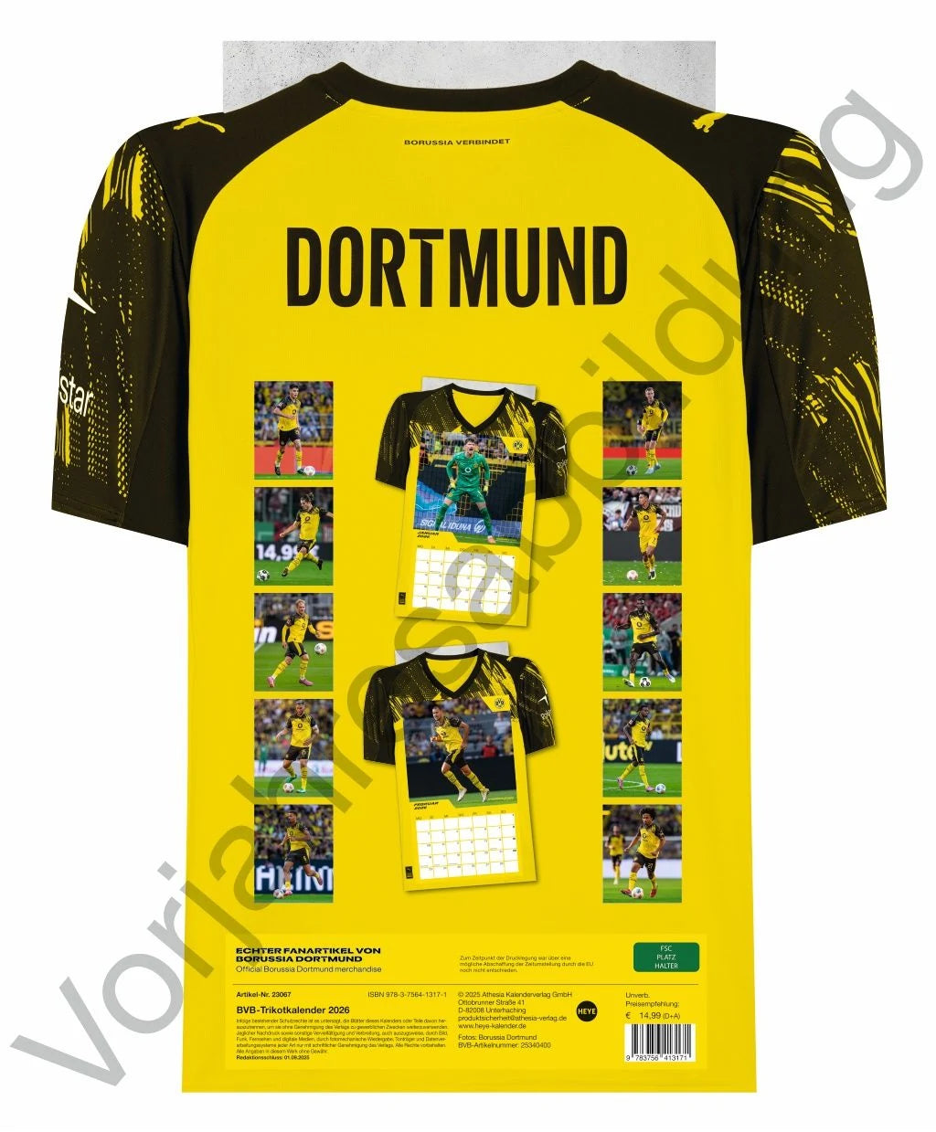 BVB Trikotkalender 2027 – Ansicht