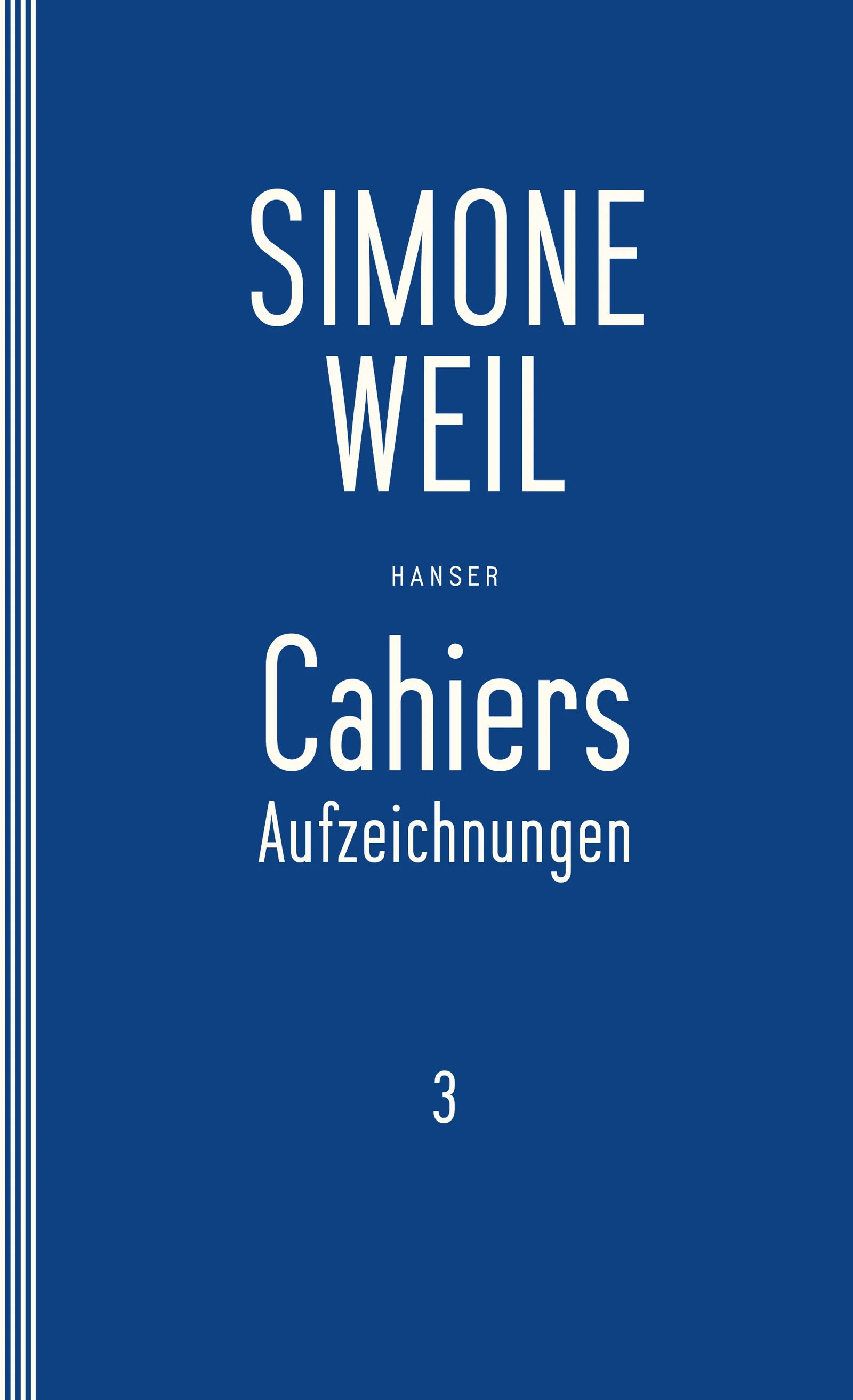 Buchcover von 'Cahiers 3' - Taschenbuch von Simone Weil