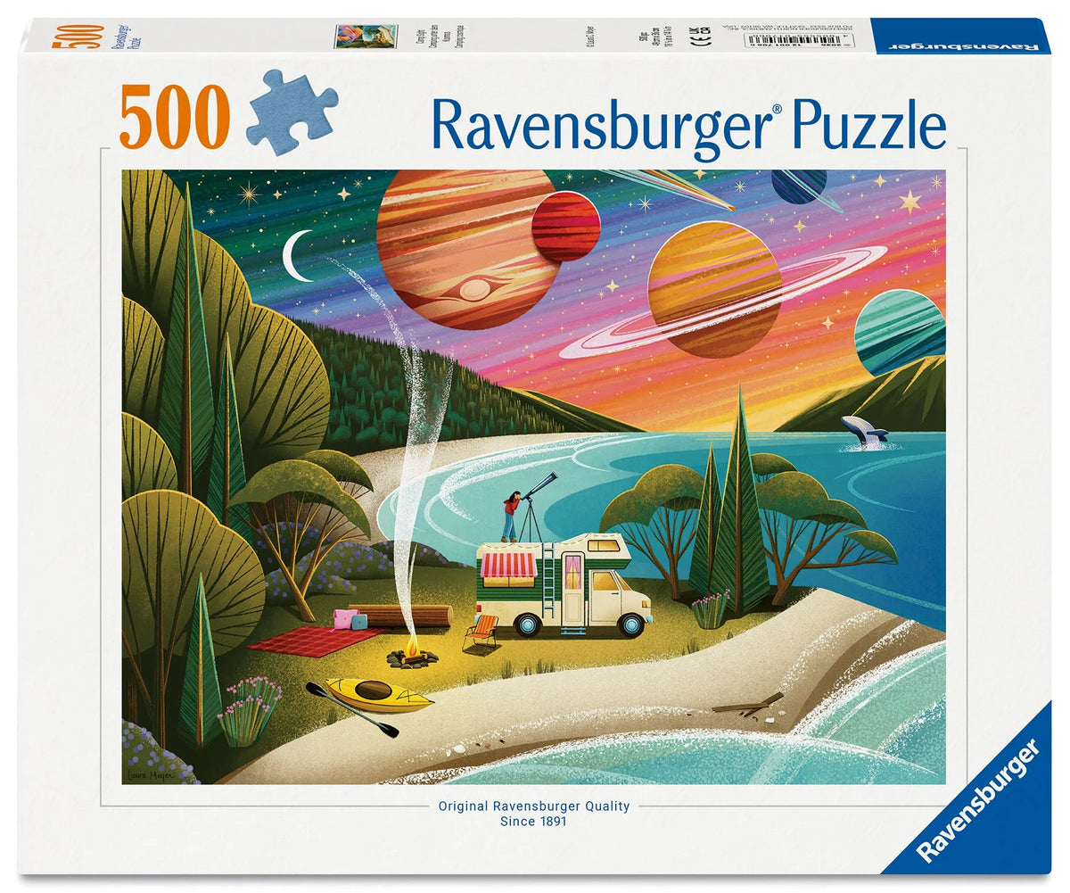 Puzzle: Erwachsenenpuzzle 500 Teile - Camping unter dem Kosmos
